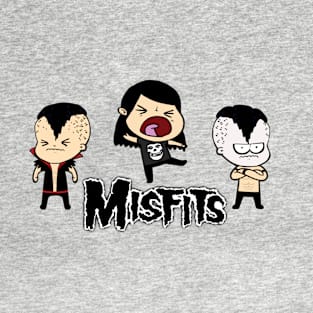 Illustrated Cartoon Misfits Band T-Shirt